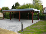 Carport mit Attika, Zimmerei, Holzbau, Glashütte