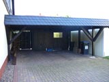 Carport mit Attika, Zimmerei, Holzbau, Glashütte