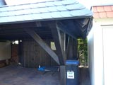 Carport mit Attika, Zimmerei, Holzbau, Glashütte