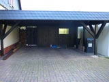 Carport mit Attika, Zimmerei, Holzbau, Glashütte