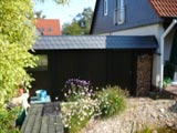 Carport mit Attika, Zimmerei, Holzbau, Glashütte